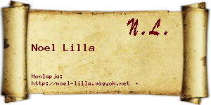 Noel Lilla névjegykártya